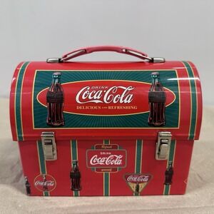Coca-Cola Red Tin Lunchbox Style Advertising Collectible Soda Theme